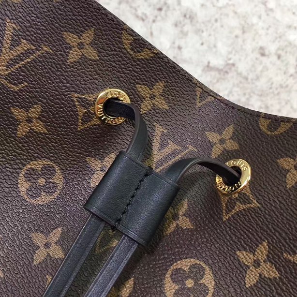 2018 louis vuitton original monogram canvas bag neonoe M44020 black