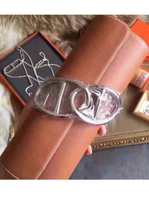 Hermes original calfskin handmade egee clutch E001 brown
