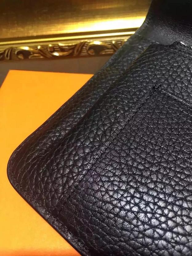 Hermes togo leather wallet A508 black