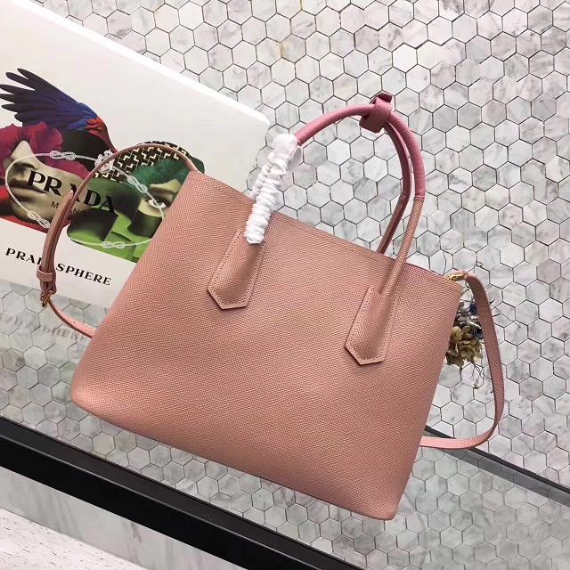 Prada saffiano lux tote original leather bag bn2756 pink