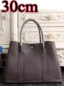 Hermes original calfskin garden party 30 bag G0030 dark gray