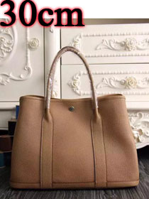 Hermes original calfskin garden party 30 bag G0030 light coffee