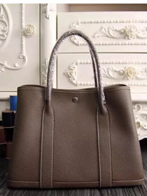 Hermes original calfskin garden party 36 bag G0360 etoupe grey