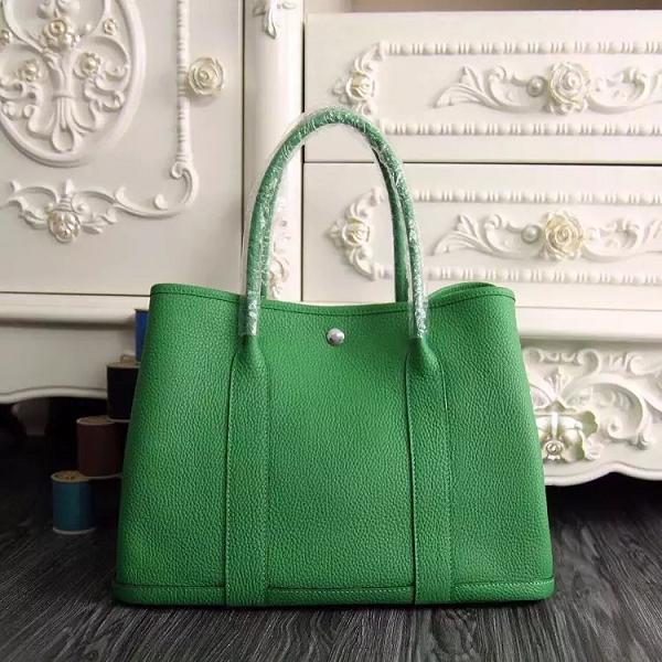 Hermes original calfskin garden party 36 bag G0360 green