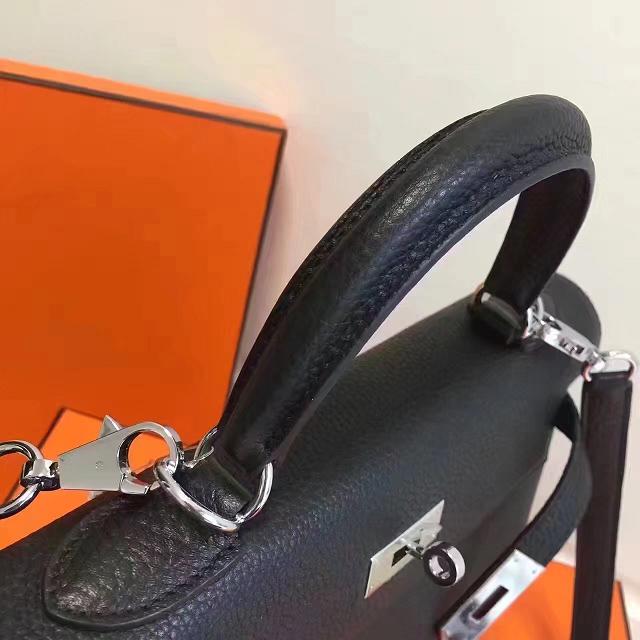 Hermes imported togo leather kelly 32 bag K0032 black