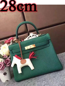 Hermes original togo leather kelly 28 bag K28 blackish green