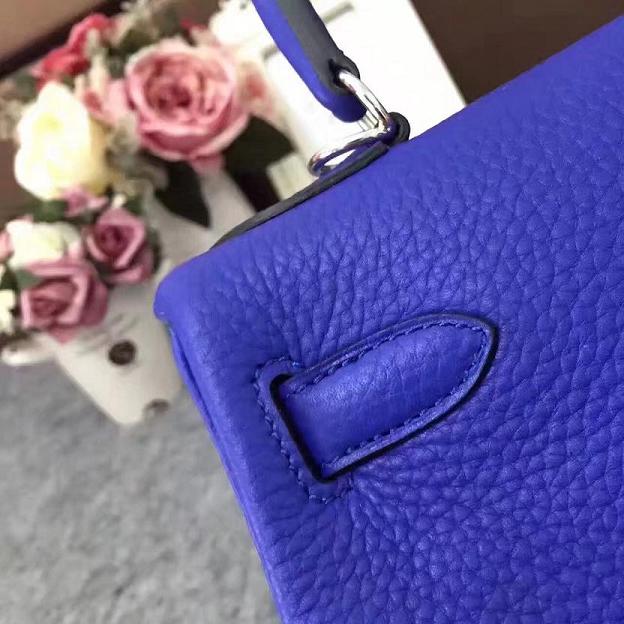 Hermes original togo leather kelly 28 bag K28 electric blue