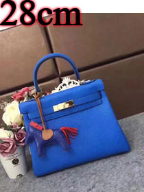 Hermes original togo leather kelly 28 bag K28 royal blue