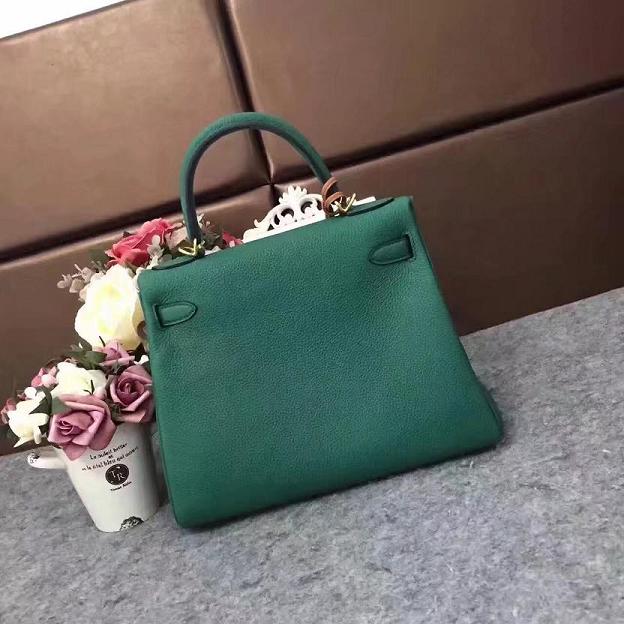 Hermes original togo leather kelly 32 bag K32 green