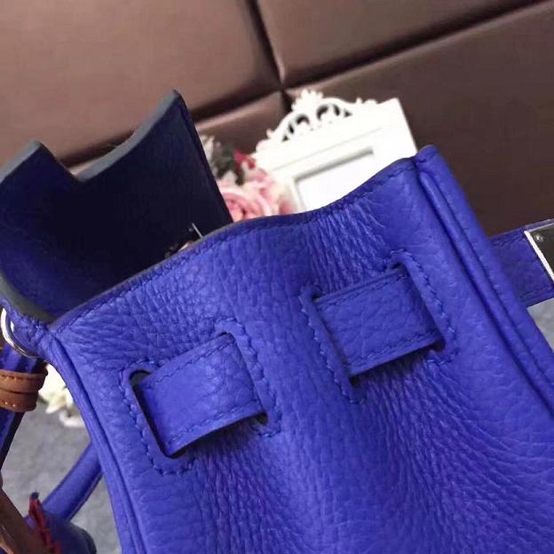 Hermes original togo leather kelly 32 bag K32 electric blue