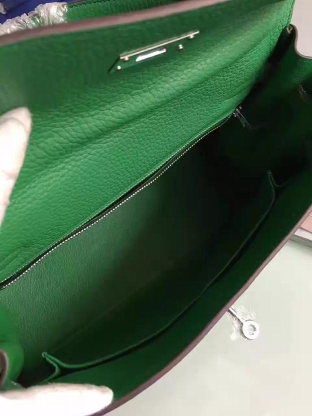 Hermes togo leather kelly 28 bag K028 green