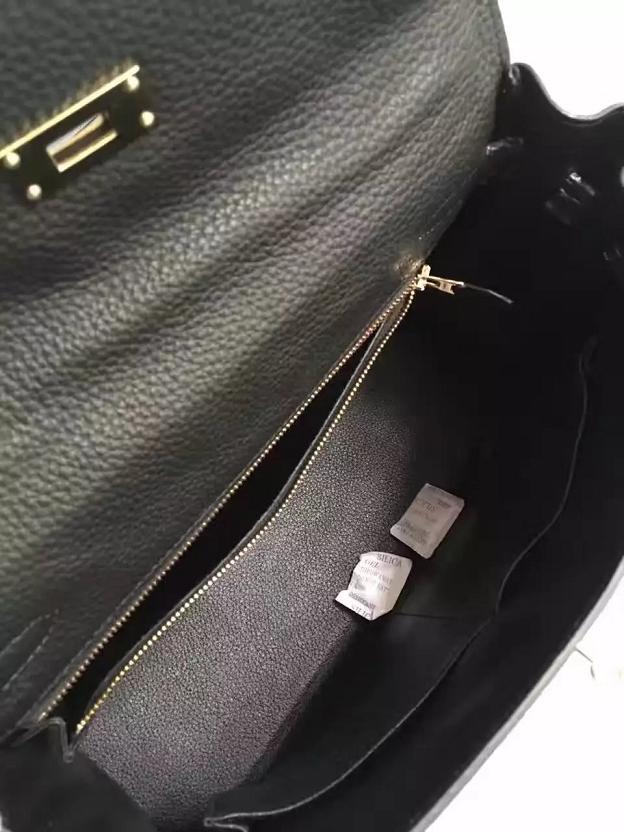 Hermes togo leather kelly 32 bag K032 black