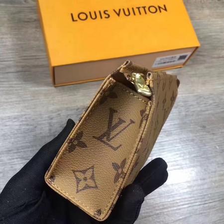 Louis Vuitton monogram reverse toiletry pouch 15 M47546 coffee