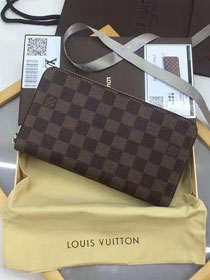 Louis Vuitton top origial damier ebene zippy organiser wallet N60003