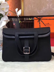 Hermes original togo leather halzan 31 bag H031 black