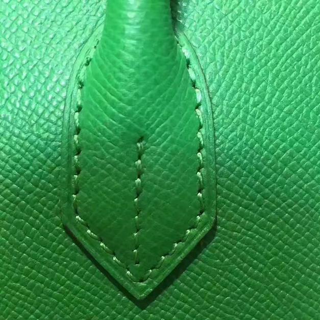 Hermes original epsom leather birkin 25 bag H25 green