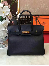 Hermes original epsom leather birkin 30 bag H30 black