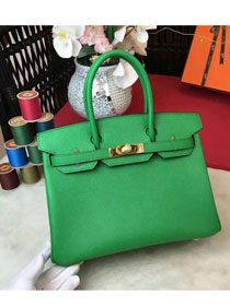 Hermes original epsom leather birkin 30 bag H30 green