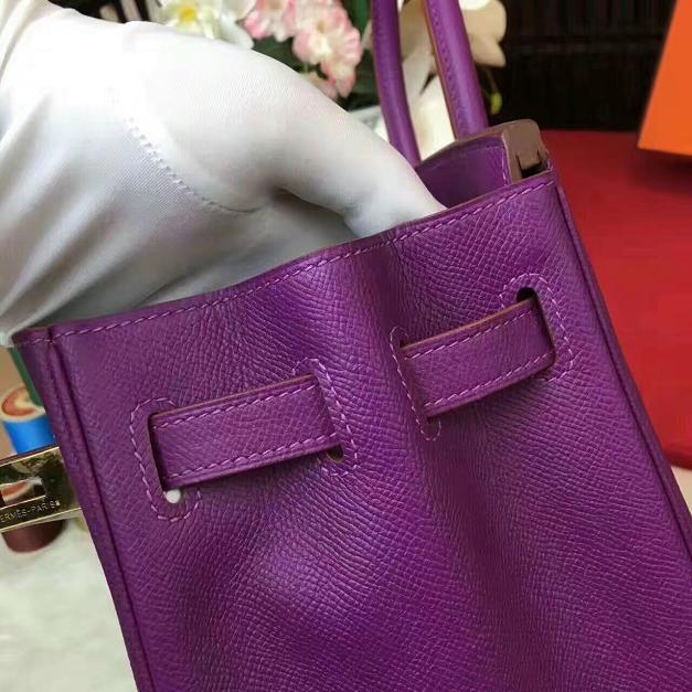 Hermes original epsom leather birkin 30 bag H30 purple