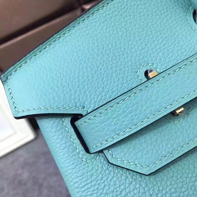 Hermes original togo leather birkin 35 bag H35-1 lake blue