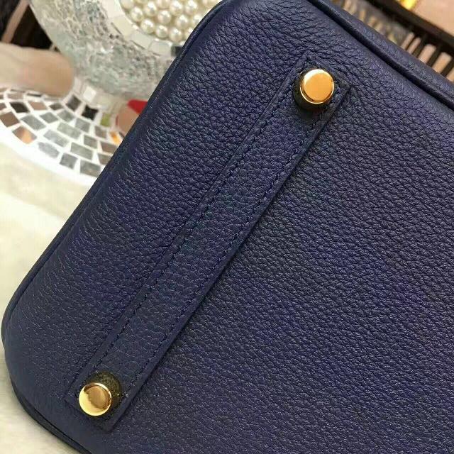 Hermes original togo leather birkin 30 bag H30-1 dark blue