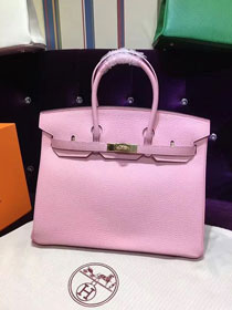 Hermes top togo leather birkin 35 bag H35-2 pink