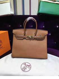 Hermes top togo leather birkin 30 bag H30-2 coffee