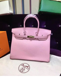 Hermes top togo leather birkin 30 bag H30-2 pink