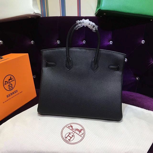 Hermes top togo leather birkin 35 bag H35-2 black