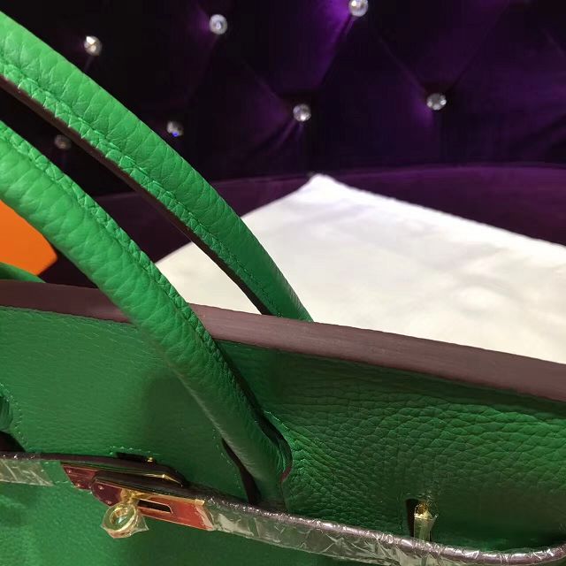 Hermes top togo leather birkin 35 bag H35-2 green