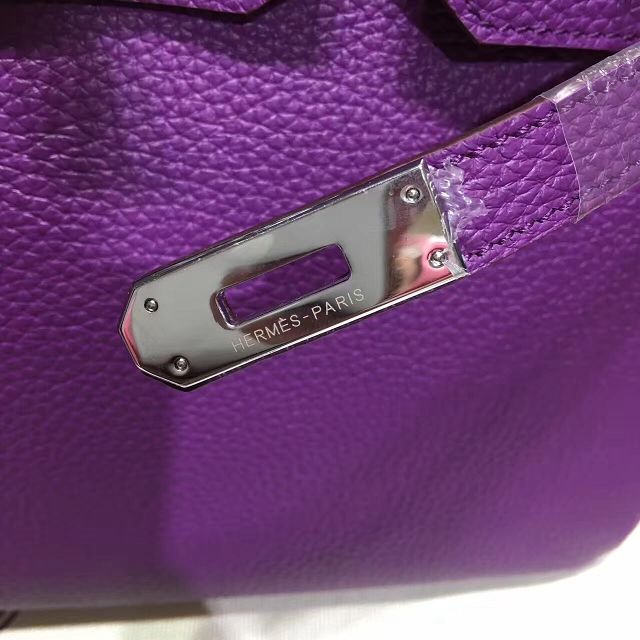 Hermes top togo leather birkin 35 bag H35-2 purple