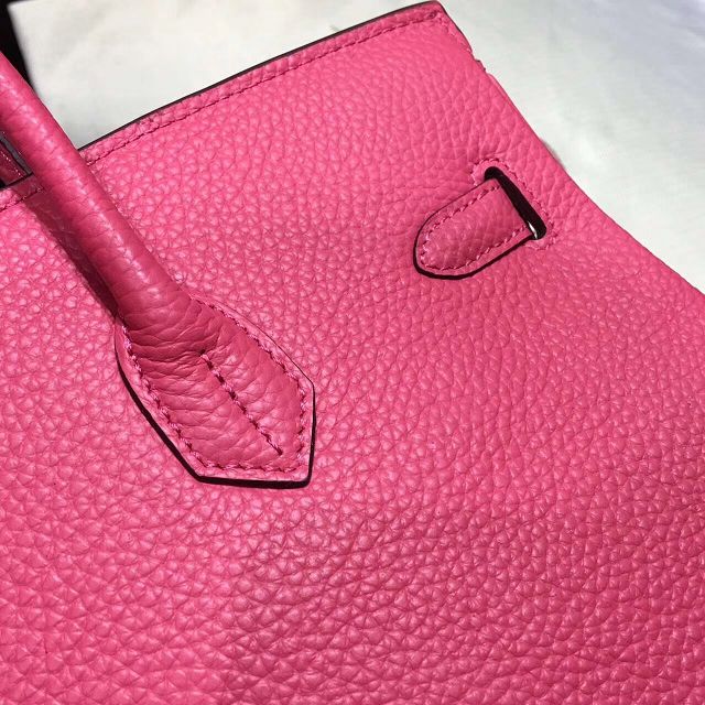 Hermes top togo leather birkin 35 bag H35-2 rose red