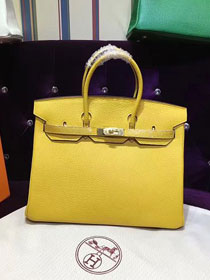 Hermes top togo leather birkin 35 bag H35-2 yellow