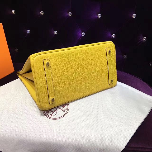 Hermes top togo leather birkin 35 bag H35-2 yellow