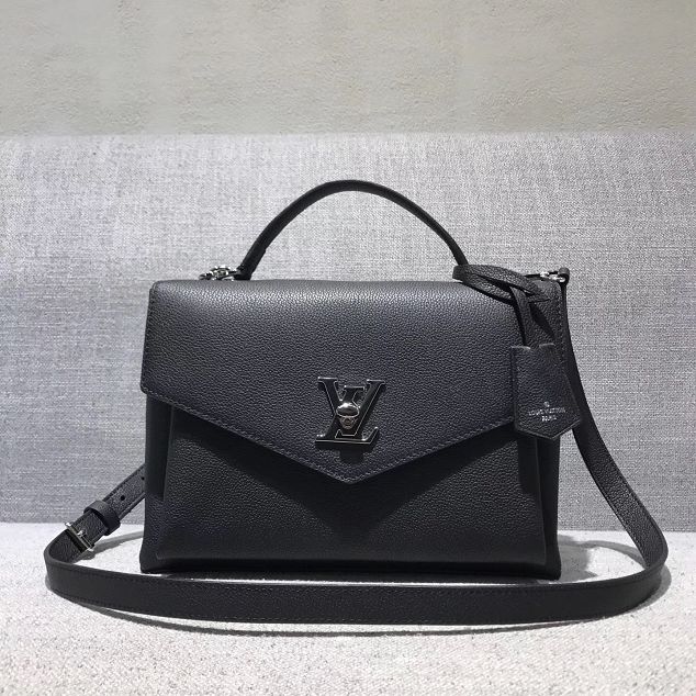 Louis vuitton original calfskin bag mylockme M54849 black