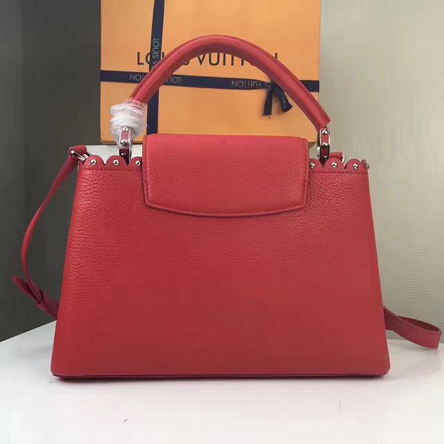 2017 Louis vuitton original taurillon leather capucines PM M54565 red