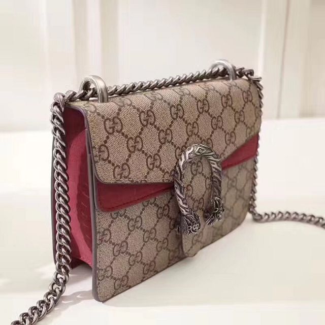 2017 GG dionysus Supreme mini bag 421970 bordeaux