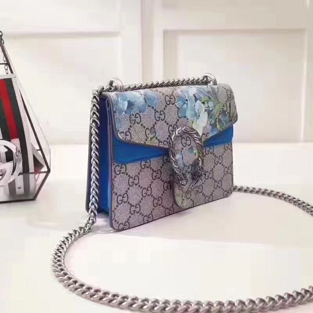 2017 GG dionysus blooms mini bag 421970 blue