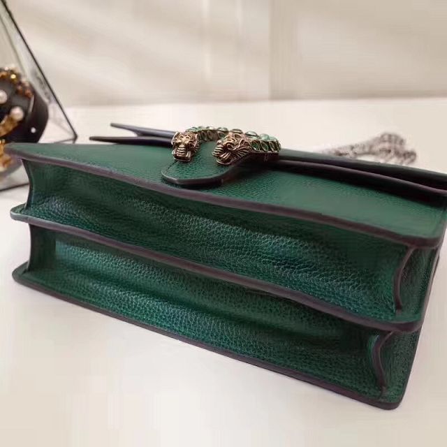 GG original calfskin dionysus medium shoulder bag 400249 green