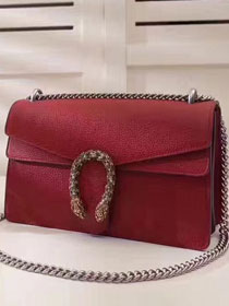 GG original calfskin dionysus medium shoulder bag 400249 red