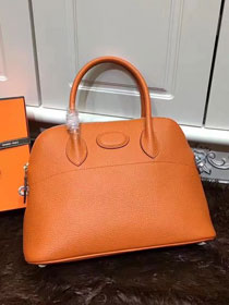 Hermes calfskin medium bolide 31 bag B31 orange