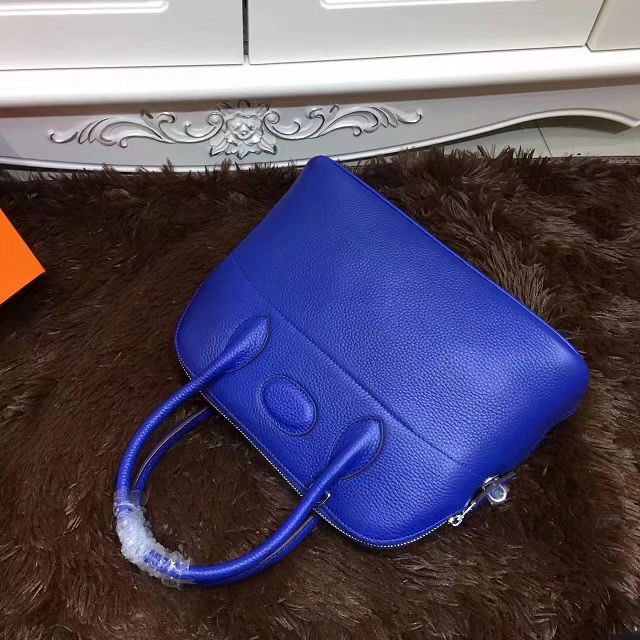 Hermes calfskin medium bolide 31 bag B31 royal blue