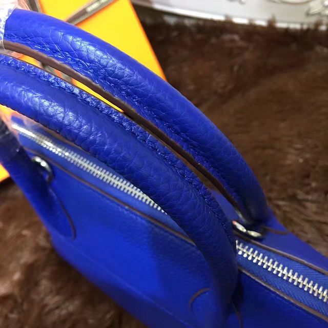 Hermes calfskin medium bolide 31 bag B31 royal blue