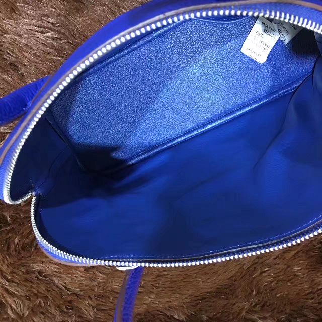 Hermes calfskin medium bolide 31 bag B31 royal blue