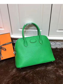 Hermes calfskin small bolide 27 bag B27 green