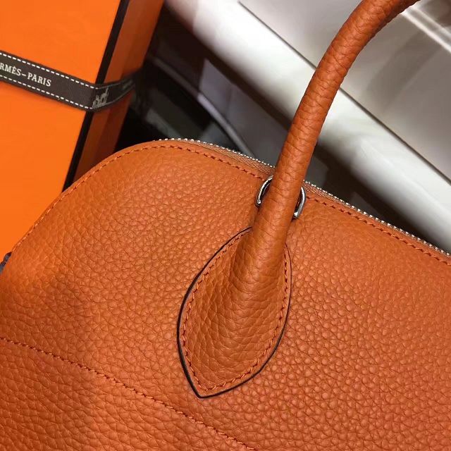 Hermes calfskin small bolide 27 bag B27 orange