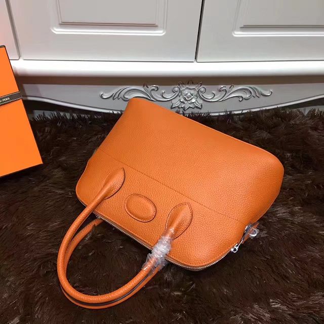 Hermes calfskin small bolide 27 bag B27 orange