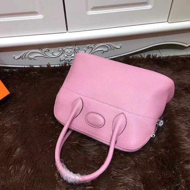 Hermes calfskin small bolide 27 bag B27 pink