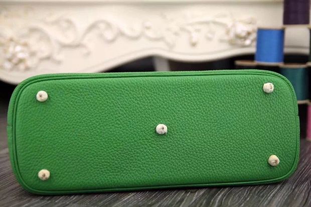 Hermes original togo leather medium bolide 31 bag B031 green