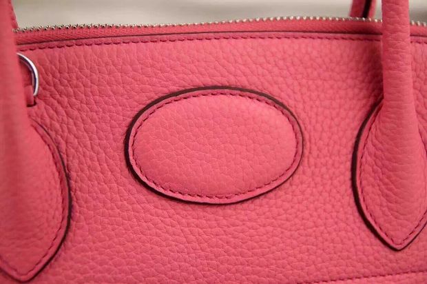 Hermes original togo leather medium bolide 31 bag B031 pink